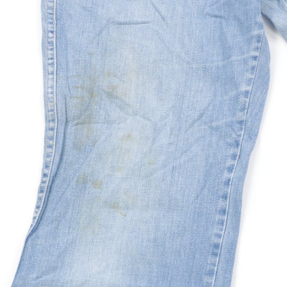 70s Mens 32x30 Flared Chambray Jeans USA Talon 42 - Picture 3 of 8